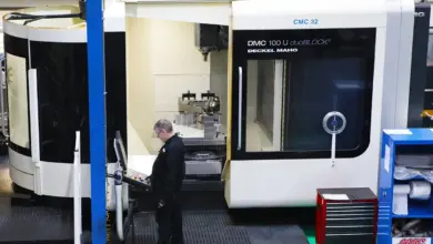 A Bromford Precision Solutions worker operates one of the company’s equipment.