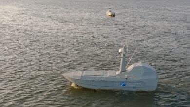 Thunder Tiger’s SeaShark 600 and SeaShark 800 unmanned surface vessels. Photo: Shield AI