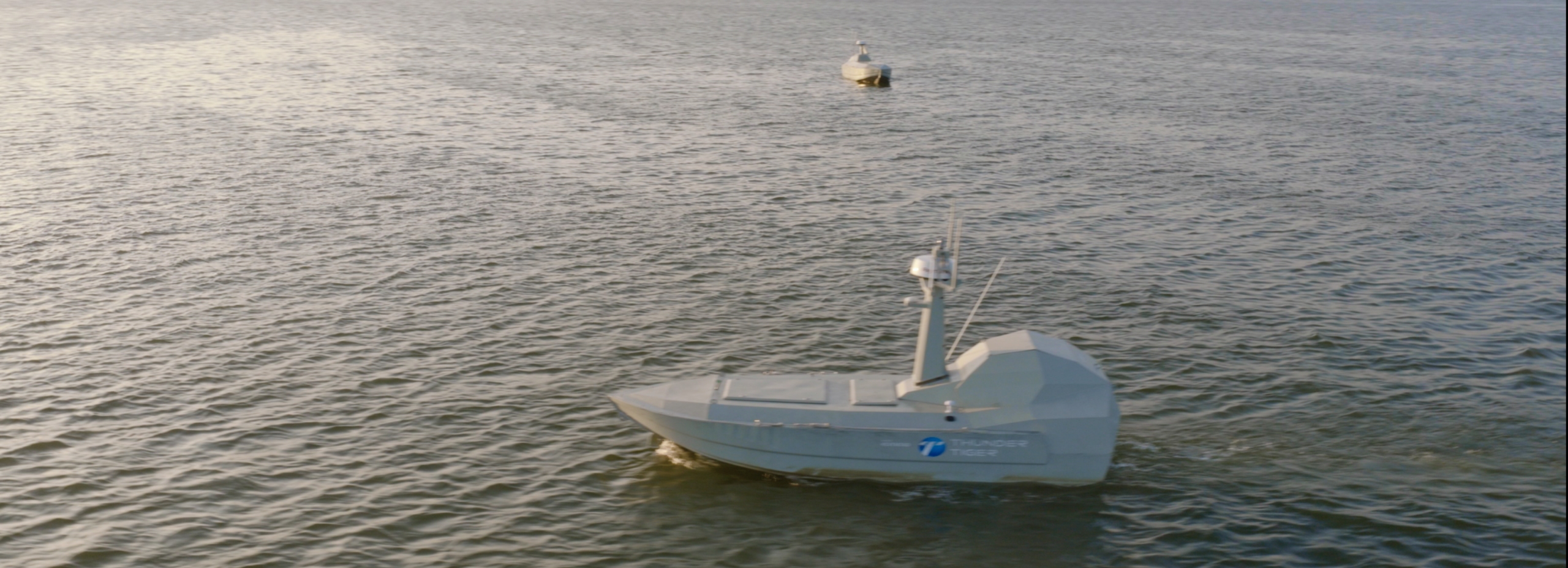 Thunder Tiger’s SeaShark 600 and SeaShark 800 unmanned surface vessels. Photo: Shield AI