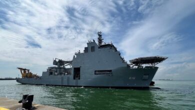 A Nistar-class diving support vessel