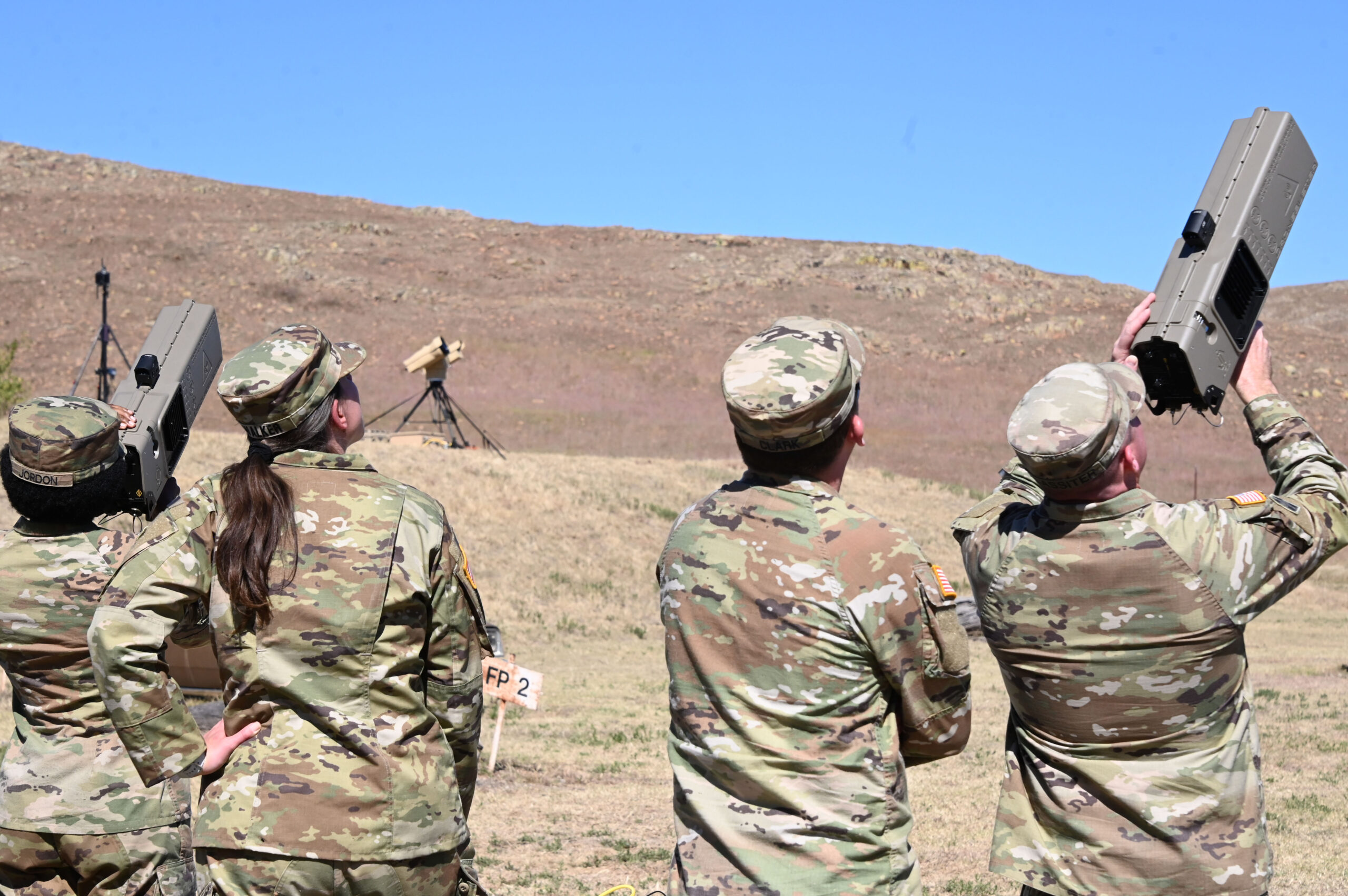 The Joint C-sUAS (Counter small Unmanned Aircraft System) University (JCU) at Fort Sill, Oklahoma, kicked off this week with its inaugural two-week C-sUAS Operators Course. Over 20 students, including Soldiers from the US Army, US Air Force, and US Navy participated in the MOS agnostic, Non-Branch/Service specific course. The C-sUAS Operators Course focuses on the operations of the Joint C-sUAS Office (JCO) evaluated C-sUAS systems which includes the Drone Buster (pictured). "The establishment of the Joint C-sUAS University and its mission will prepare Soldiers and leaders, improve readiness, and aid in modernizing the force of 2030 to prepare for Large Scale Combat Operations," said Lt. Col. Moseph Sauda, Joint C-sUAS University Director. Upon completion, operators will deter the UAS threat via passive air defense measures; detect the UAS threat via visual/audible identification and C-sUAS equipment sets; report UAS threats via applicable policies and procedures; and defeat the UAS threat via kinetic and non-kinetic means. The course ends with a culminating training exercise and is set to graduate at the end of October.
