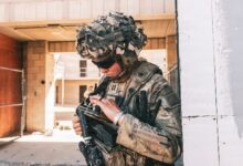 Next Generation Command and Control end-user device during Project Convergence-Capstone 6 at Fort Irwin, California.