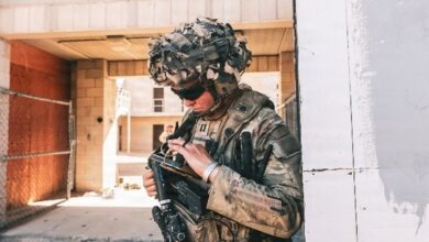 Next Generation Command and Control end-user device during Project Convergence-Capstone 6 at Fort Irwin, California.